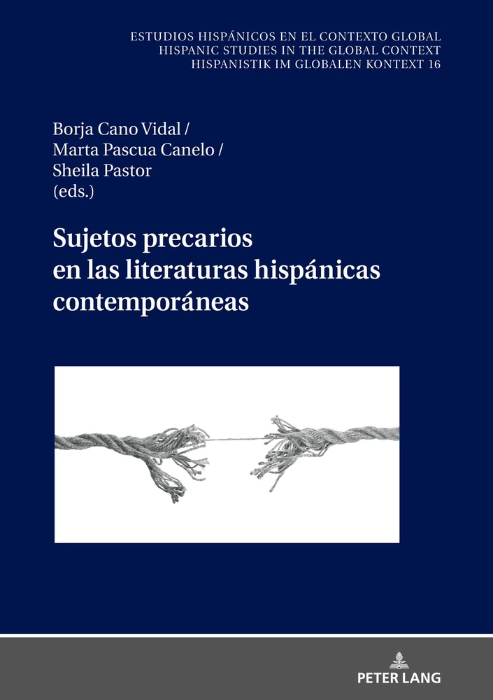 Imagen de portada de Sujetos precarios en las literaturas hispánicas contemporáneas